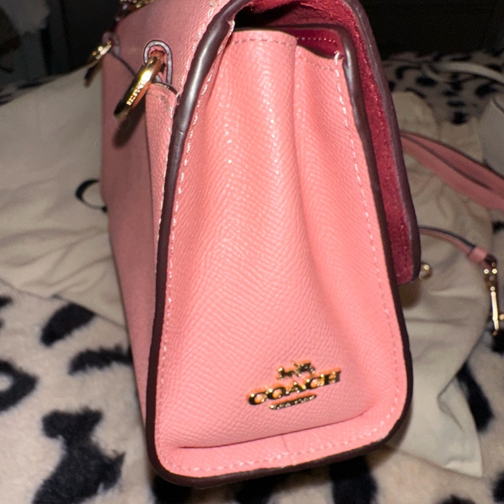 Coach Pink Cherry Embellished Clutch - Picture 2 of 5